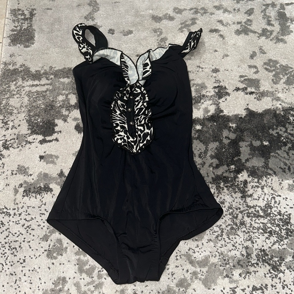 Rose Marie Reid one piece black swimsuit